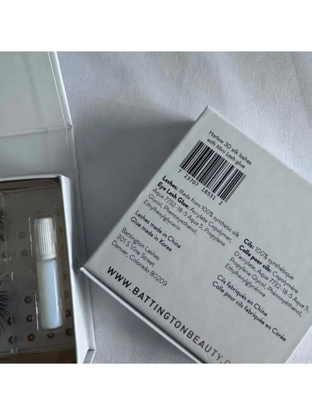 Battington Beauty: Harlow 3D Silk Lashes with Glue